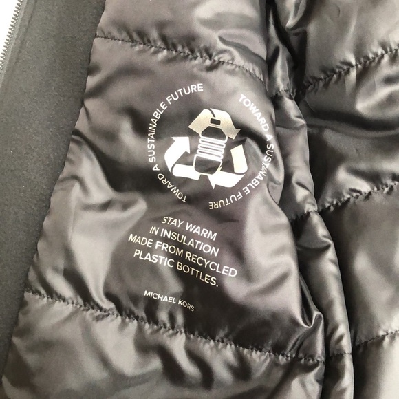 Michael Kors Men's Belgravia Woven Zip-Up Jacket Black Size S - Picture 9 of 16